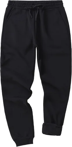 Vista 2 de Weintee Pantalones pequeños de forro polar para mujer, pantalones deportivos con forro de sherpa para invierno
