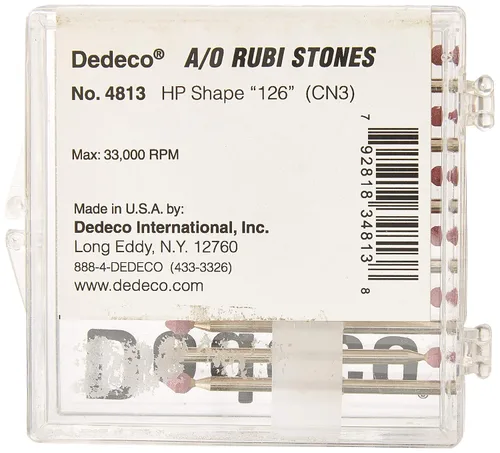 Vista 2 de Dedeco 4813 Óxido de aluminio, piedras Rubi, HP 126 (CN3) (paquete de 12)