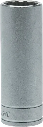 Vista 6 de Teng Tools Enchufe de cromo vanadio de 1 pulgada y 12 puntos SAE de 1/2 pulgada Herramienta mecánica Herramienta de mano - M120132-C