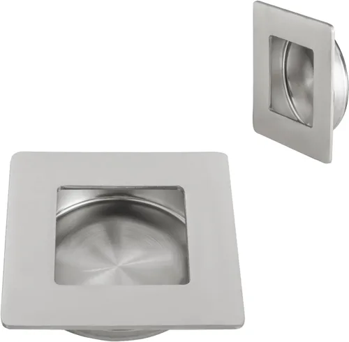 Vista 8 de HOMOTEK Tiradores de puerta de armario cuadrados de 2-3/4 pulgadas empotrados y deslizantes para dedos, diámetro interior de 2-1/8 pulgadas (54mm)