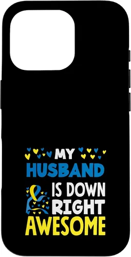Vista 20 de My Husband is Down Right Awesome Down Syndrome Awareness Case for iPhone 17
