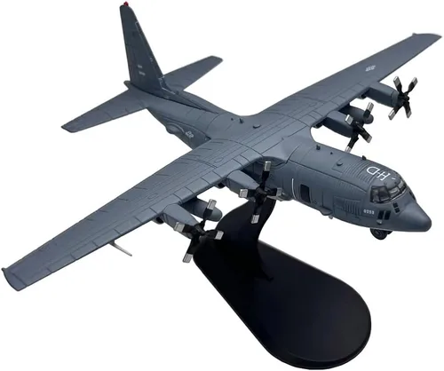 Vista 9 de Modelo de avión de ataque a tierra pesada AC130 AC-130 a escala 1/200 para colección o regalo (AC130 No1)