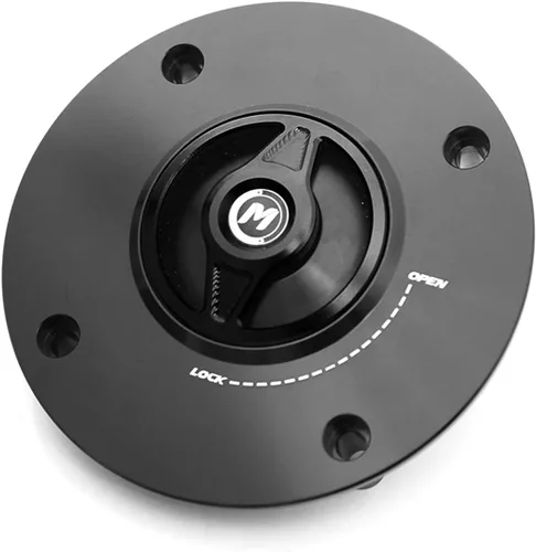 Vista 2 de Tapa de combustible de gas de liberación rápida CNC REVO negra compatible con GSX-R 600 97-03 GSX-R 750 96-03 GSX-R 1000 01-02 V Strom 650 1000