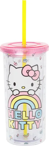 Vista 62 de Silver Buffalo Sanrio Hello Kitty, vaso de acero inoxidable con forma de lata, 11.8 onzas