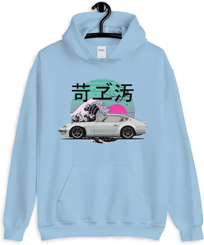 Vista 4 de 1973 Datsun 240z JDM Legend Japanese Tuner Drift Racing Sudadera con capucha unisex