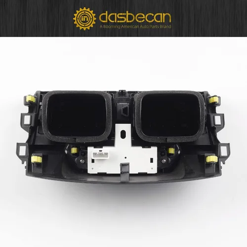 Vista 6 de Dasbecan Panel de ventilación de aire para salpicadero central con reloj Compatible con Toyota Corolla 2009-2013, Marco de cubierta de bisel