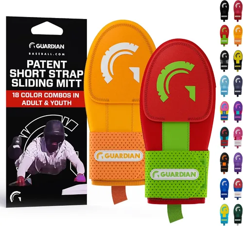 Vista 26 de Guardian Baseball Guantes deslizantes – Tallas para jóvenes y adultos – Guante deslizante para béisbol – Correa de compresión elástica, paquete de 2