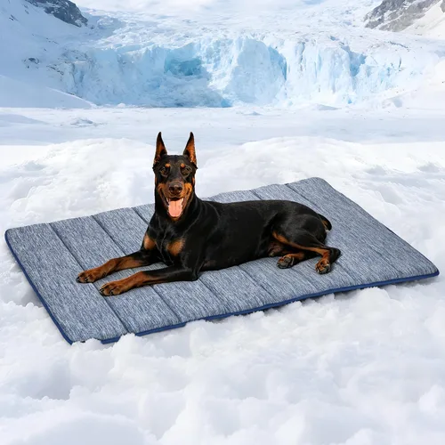 Vista 58 de Tapete refrescante para perros pequeños, almohadilla ortopédica de espuma viscoelástica de 24 x 18 pulgadas para verano, QMAX>0.5, almohadilla