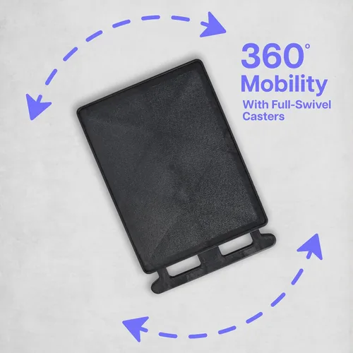 Vista 8 de Luxor Carrito utilitario de 2 estantes negro - pequeño - HE38-B