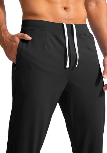 Vista 4 de G Gradual Pantalones deportivos de golf para hombre con bolsillos con cremallera pantalones elásticos ajustados para correr para hombre