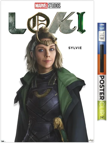 Vista 20 de Trends International Marvel Loki - Póster de pared de la serie Sylvie Feature Series, 14.725 x 22.375 pulgadas, versión enmarcada de madera