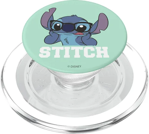 Vista 8 de Disney Lilo & Stitch Nerd Stitch Retrato PopSockets Standard PopGrip