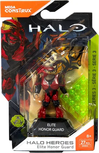 Vista 2 de Mega Construx Halo héroes figura de Elite Honor Guard