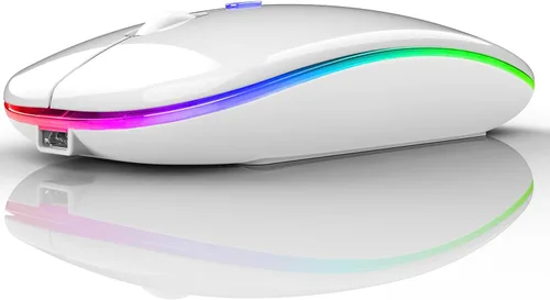 Vista 16 de PEIBO Mouse Inalámbrico Bluetooth para Laptop, Mac, MacBook, iPad, MacBook Air, MacBook Pro, PC, Computadora de Escritorio, Windows, Chromebook