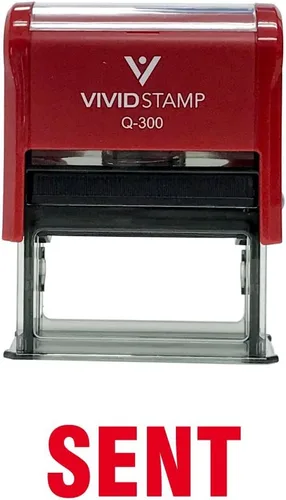 Vista 17 de Sent Self Inking Rubber Stamp (Black Ink) - Medium 2 Pack Negro