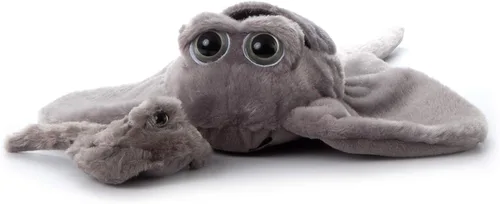 Vista 9 de The Petting Zoo Peluche de rayas para mamá y bebé, regalos para niños, animales del océano Pocketz, juguete de peluche de rayas de 14 pulgadas