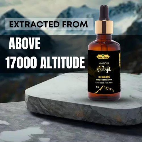Vista 3 de Gotas Shilajit orgánicas puras del Himalaya para hombres y mujeres (1.0 onzas líquidas)