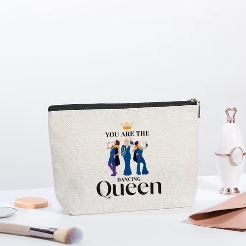 Vista 5 de Bolsa de maquillaje para amantes de la música, regalo para mujeres, regalos inspirados en la música, bolsa de maquillaje para amantes