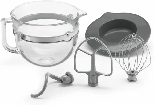 Vista 6 de KitchenAid Cuenco de vidrio con cabezal inclinable de 3.5 cuartos - KSM35GB