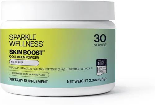 Vista 14 de Sparkle Wellness VERISOL - Péptidos de colágeno hidrolizados bioactivos Suplemento de colágeno en polvo con vitamina C para la salud de la piel