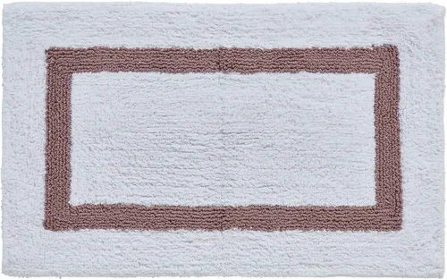 Vista 129 de Better Trends - Alfombra de baño 100% algodón reversible, altamente absorbente y lavable a máquina, suave, tapete de ducha para piso de baño