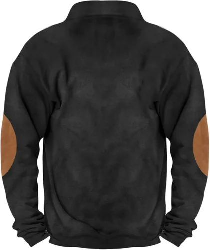Vista 2 de Camisa con botones para hombre, cuello alto, con botones, manga larga, cuello alto, sudadera clásica