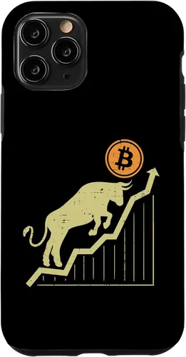 Vista 29 de Bitcoin Bull Graph Bullish BTC Crypto Cryptocurrency Trader Case for iPhone 17