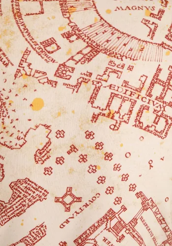 Vista 6 de Fun Costumes Sudadera de Harry Potter Marauder's Map para adultos