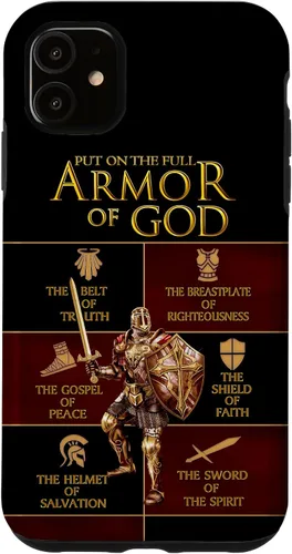 Vista 8 de Warrior of God Put On The Full Armor of God Funda para iPhone 17