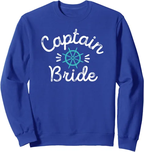 Vista 4 de Divertida sudadera náutica de boda con volante de barco para novio, Negro, S
