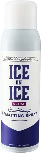 Vista 5 de Chris Christensen Slicker Brush and Ice on Ice on Ice Ultra Conditioning Spray Grooming Bundle – Cepillo universal Slicker Pins, pequeño, verde