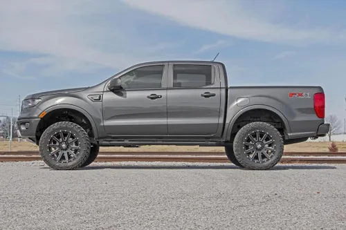 Vista 6 de Compatible con el kit de elevación de camioneta Ford Ranger, llaves de torsión elevadas delanteras ajustables de 1-3 pulgadas + grilletes