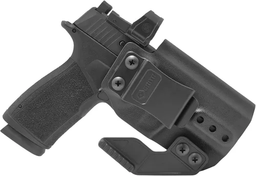 Vista 8 de GRITR IWB Kydex Right/Left Hand Sig Sauer P365-XMACRO Pistol Holster - Optic Cut, Concealment Claw, Open Bottom, 1.5" Belt Clip, Adjustable