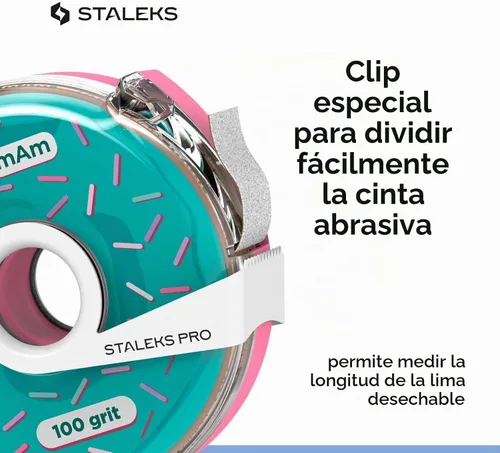 Vista 6 de STALEKS PRO Expert papmAm - Rollo de cinta adhesiva con estuche, grano 100
