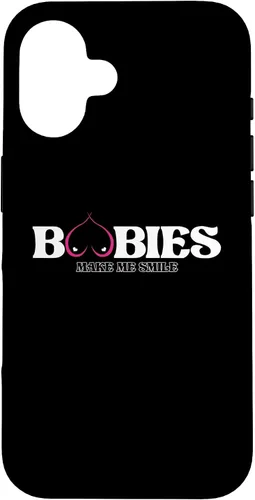Vista 14 de iPhone 11 Funny Boobies Make Me Smiles Funda de humor para adultos