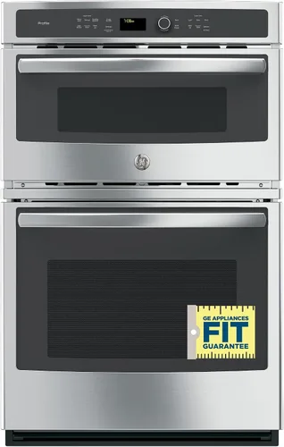 Vista 4 de GE PK7800SKSS horno de pared de combinación eléctrica, negro sólido