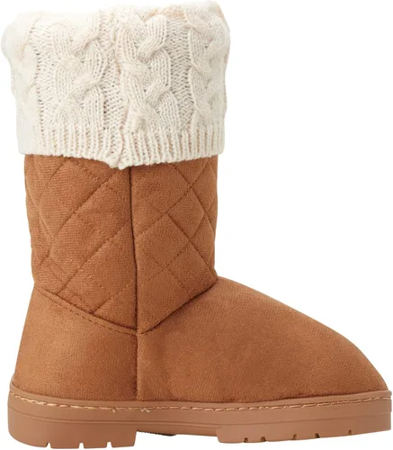 Vista 4 de bebe Botas de invierno para niñas - Botas de invierno tejidas acolchadas con forro de calcetín de puño giratorio niñoniña