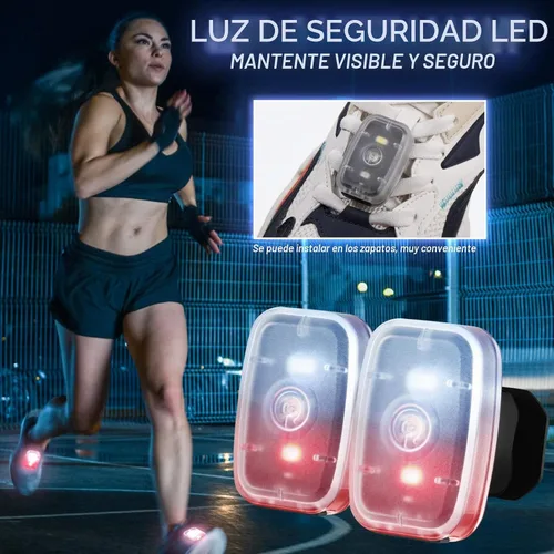 Vista 6 de Mudder Luces de Correr para Corredores Lámparas LED de Seguridad Recargables USB con Clip Estroboscópico Lámparas Traseras de Bicicleta con 5 Modos