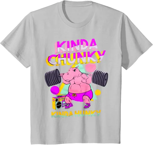 Vista 66 de Kinda Chunky Kinda Hunky, camiseta de gimnasio para culturismo, Negro