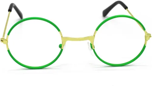 Vista 2 de JINHUIBBA Encanto Mirabel - Disfraz de niña con marco de lentes con aretes para disfraz de princesa Halloween cumpleaños disfraz