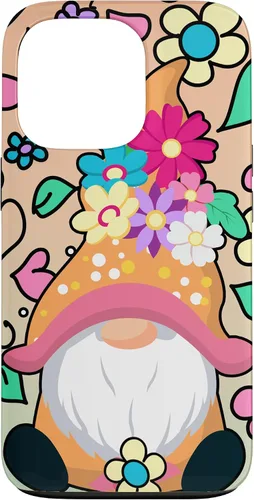 Vista 10 de Funda para iPhone XR con diseño de gnomo de verano y flores de margarita