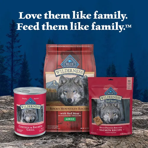 Vista 9 de Blue Buffalo Wilderness Alimento húmedo para perros adultos con granos saludables, hecho con ingredientes naturales, carne de res y pollo, lata