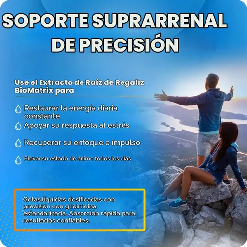 Vista 4 de BioMatrix Extracto de raíz de regaliz (1200 gotas de 2 onzas líquidas) más ingrediente activo que las marcas competidoras