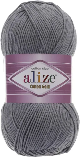 Vista 5 de 55% algodón 45% acrílico Alize Cotton Gold Yarn 1 madeja/bola 3.53 oz 360 yardas (1-crema)