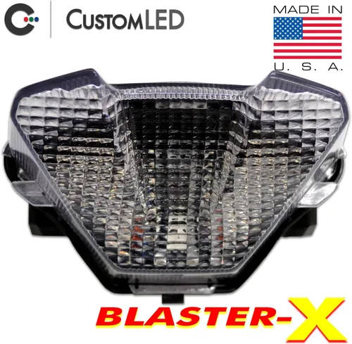 Vista 2 de Blaster-X - Luz trasera LED integrada para Yamaha MT-07 2018-2020 (lente transparente)