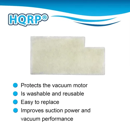 Vista 4 de HQRP Paquete de 4 filtros secundarios compatibles con aspiradoras verticales autopropulsadas Hoover Anniversary U6485900 U6485900B UH50000 UH50005B