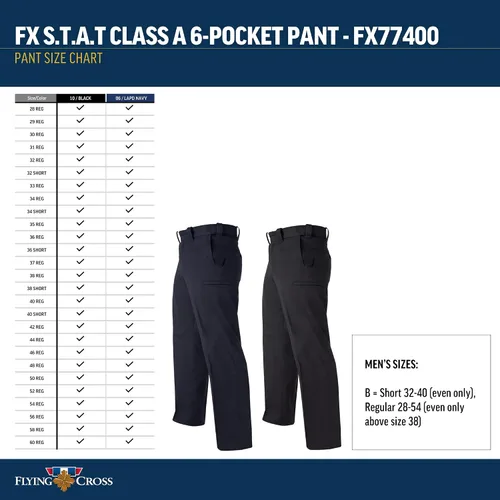Vista 7 de FX STAT - Pantalón de policía para hombre, aplicación de la ley, EMS, clase A, 6 bolsillos, sin dobladillo