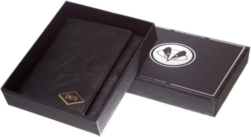 Vista 5 de Swanky Badger NUEVA cartera personalizada: billetera triple, ranuras para identificación y tarjetas Negro diamond