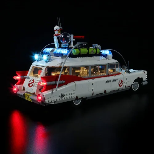 Vista 3 de Kit de luz LED RC con sonido para Lego 10274 Kit de construcción, kit de iluminación de construcción de decoración para (Ghostbusters Ecto-1).