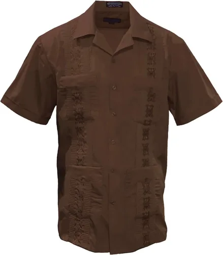 Vista 22 de Gravity Threads Camisa de verano Guayabera para hombre